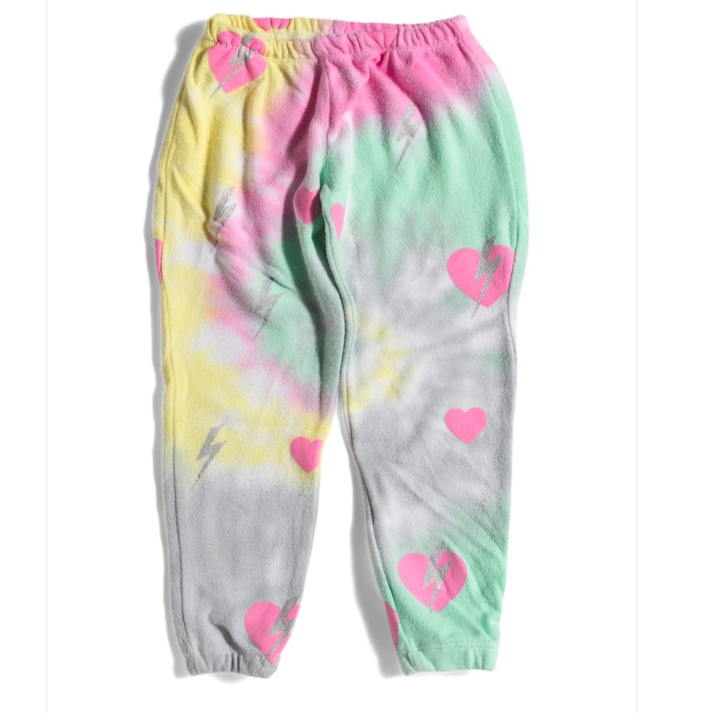 Chaser girls bliss knit cozy bolt heart sweatpants - Picture 2 of 3
